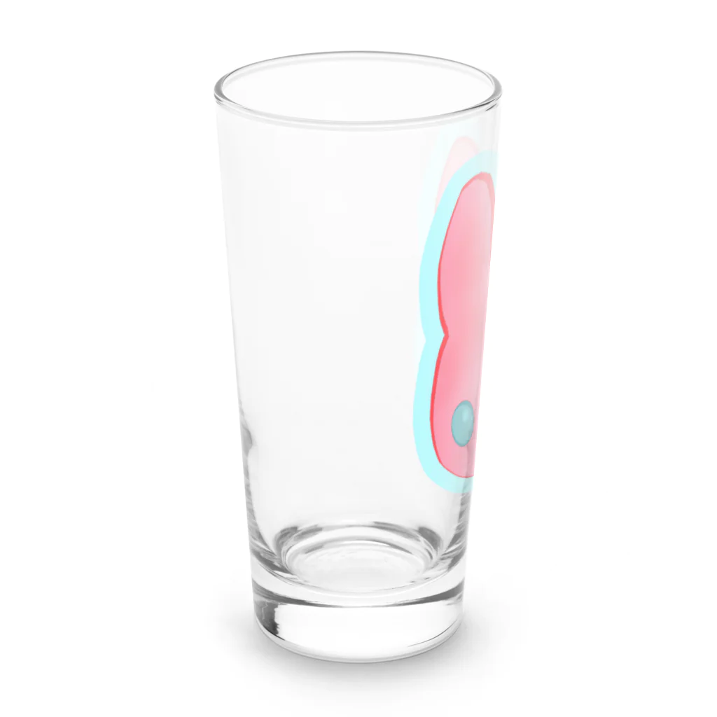 ✨🌈✨ユラクラカン🇯🇵 ✨🌈✨のつよつよ！ピンクのうさぎさん！ Long Sized Water Glass :left