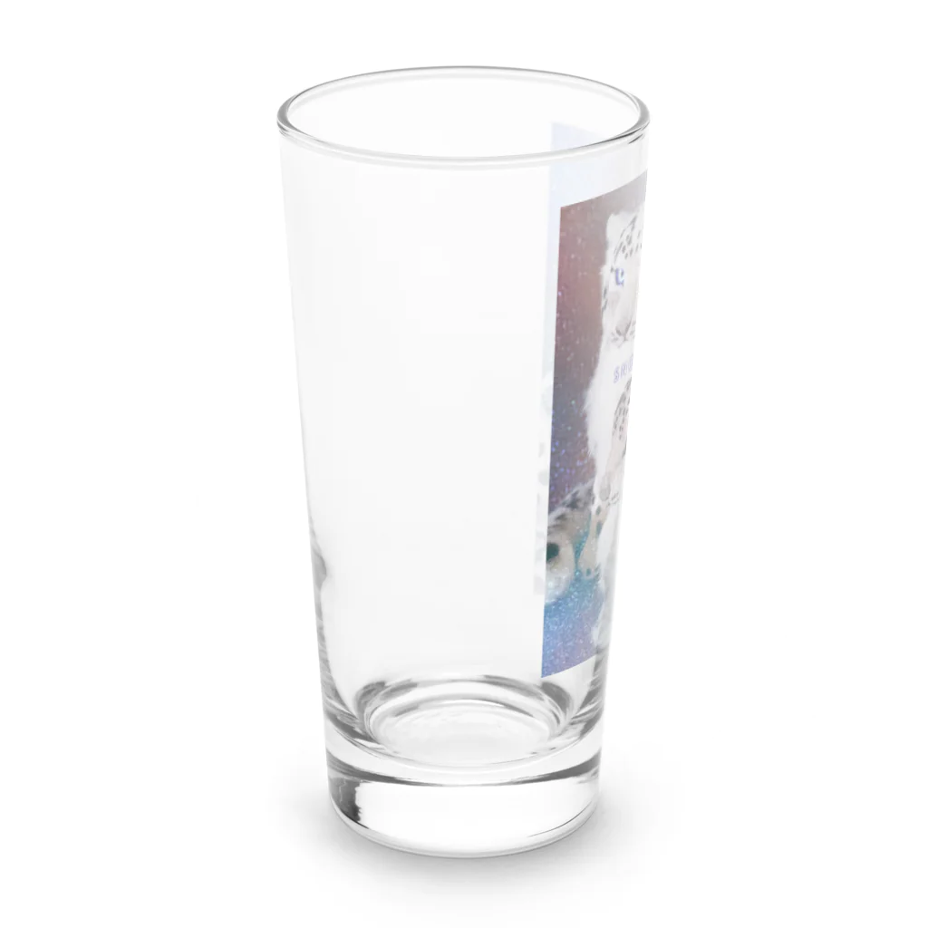 羊毛けだまkanaのユキヒョウもっふもふ02 Long Sized Water Glass :left