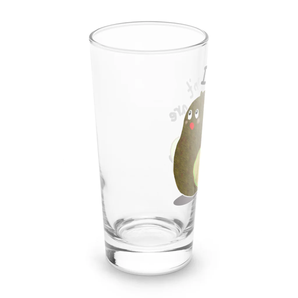 MZグラフィックスのアボカド　I don't care Long Sized Water Glass :left