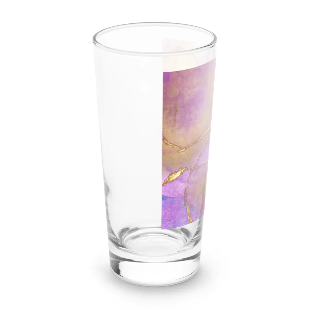 Sarah DesignsのSarah Designs Signature - Pink n Gold Drops Long Sized Water Glass :left