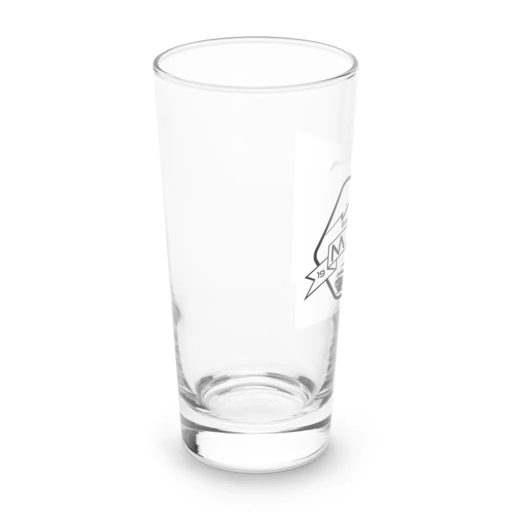 まちゃのキャンプ飯部のまちゃのキャンプ飯部ステッカーのアイテムです Long Sized Water Glass :left