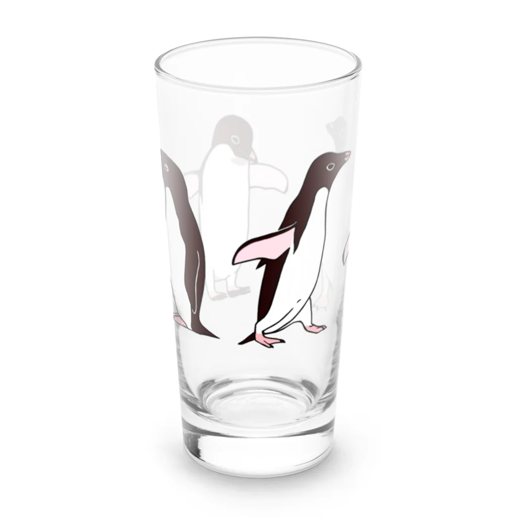 LalaHangeulのアデリーペンギンず Long Sized Water Glass :left