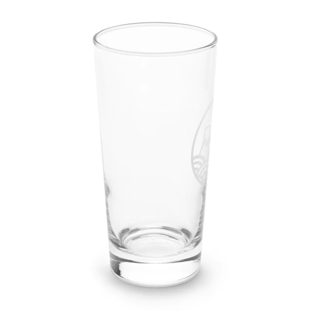 kazeou（風王）の青海波と富士と千鳥(オフホワイト) Long Sized Water Glass :left