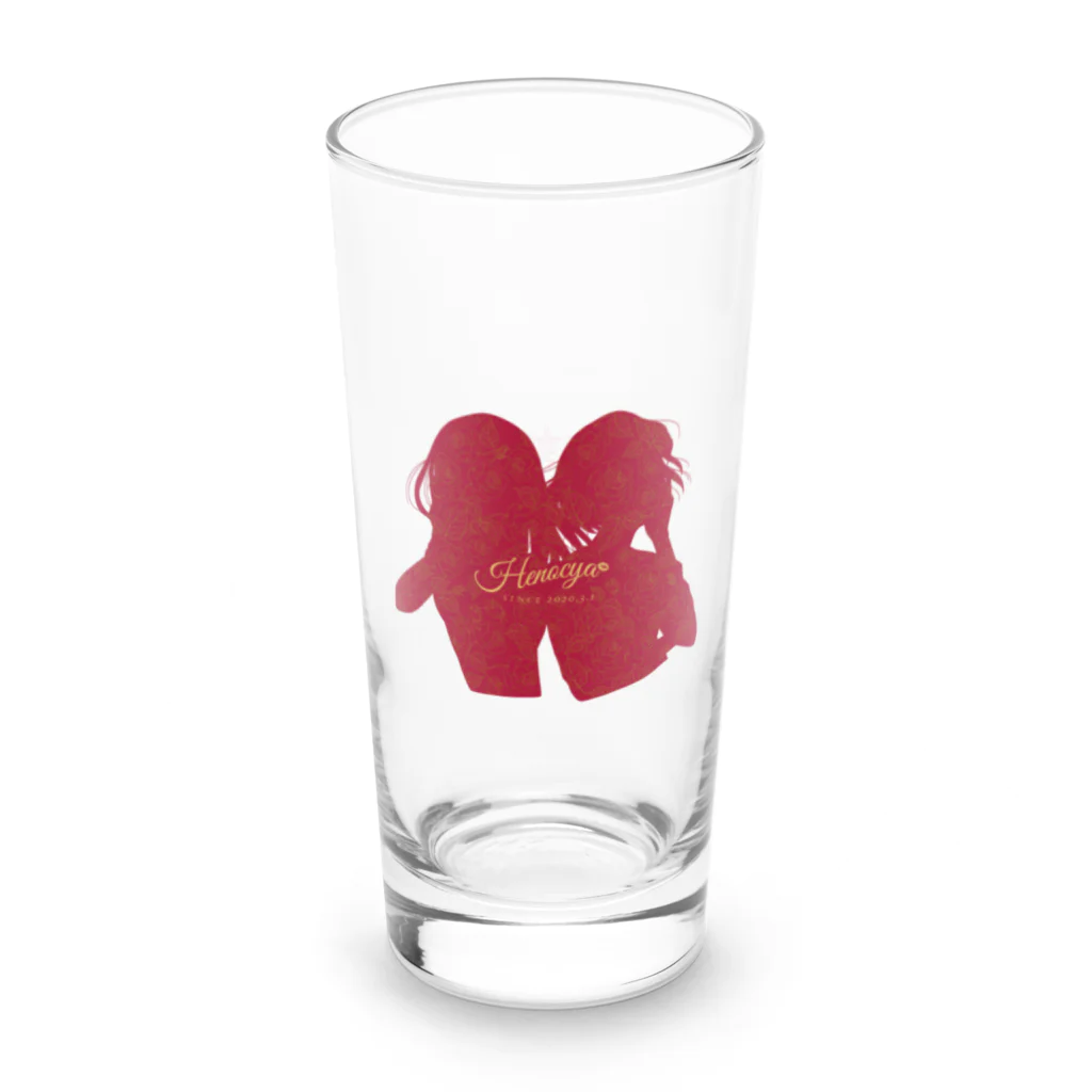 変態淑女のお茶会 WEB SHOPの紳士淑女の乾杯グラス(RED) ロンググラス左面