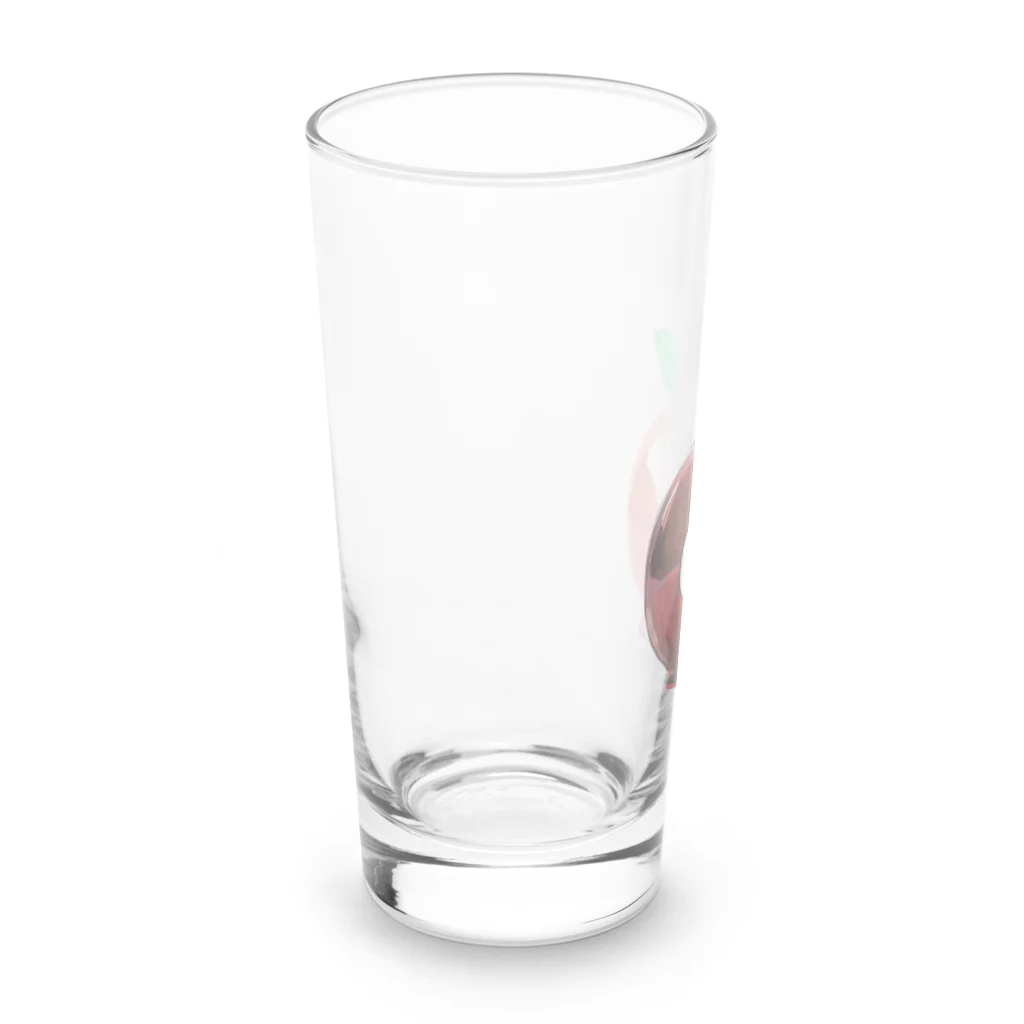 Lovecatfashionのモチ猫ちゃんりんご飴 Long Sized Water Glass :left