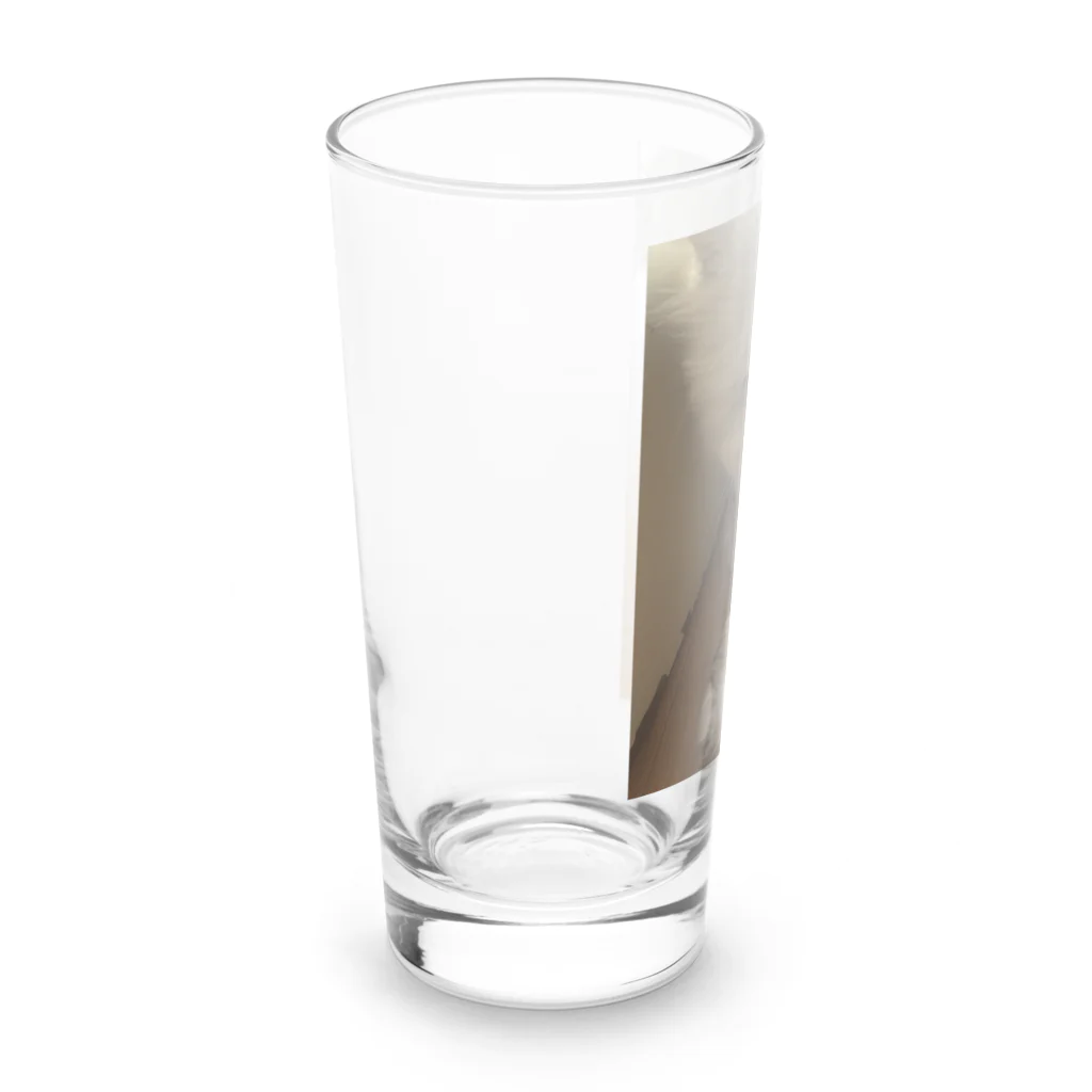はなもうぽすぽすのリラックスはなもう Long Sized Water Glass :left