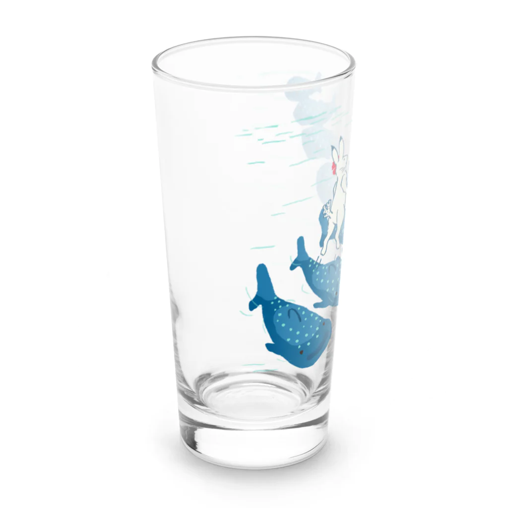 超獣★GIGAのうるまのしろうさぎ Long Sized Water Glass :left