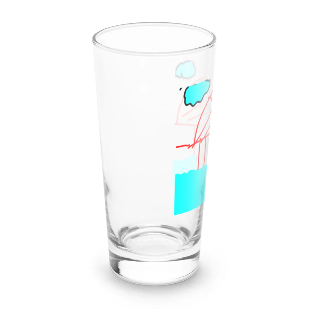 studioaoの赤い橋 Long Sized Water Glass :left