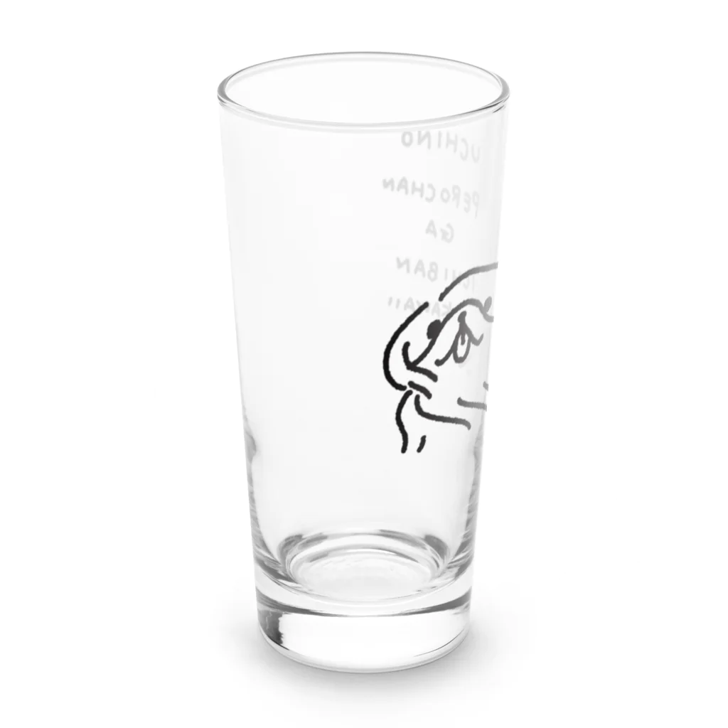 TOMOS-dogのかぜになびく犬 Long Sized Water Glass :left