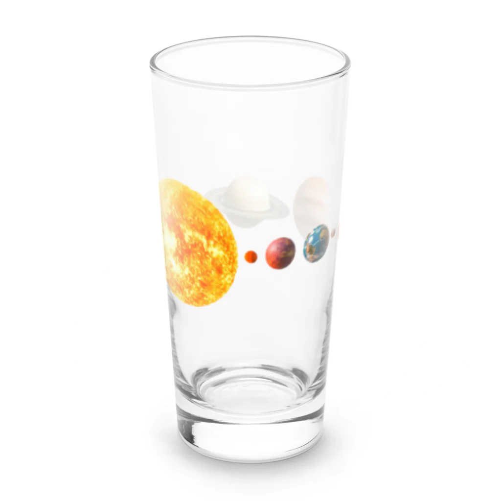 mon  parfaitの壮大な宇宙！太陽系惑星シリーズ Long Sized Water Glass :left