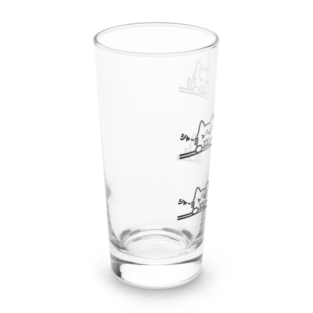 楽猫楽描しげ屋のシャーシャー Long Sized Water Glass :left