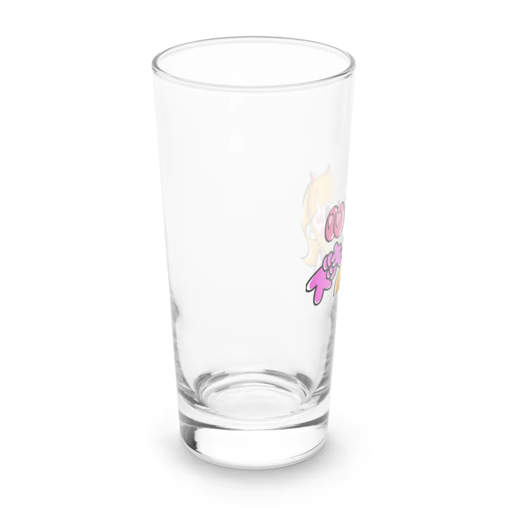 MOG WORK'sのずっきゅんもくりちゃん Long Sized Water Glass :left