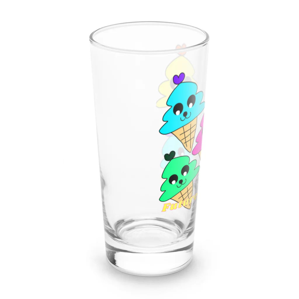 Future Starry Skyのソフトクリーム🍦 Long Sized Water Glass :left