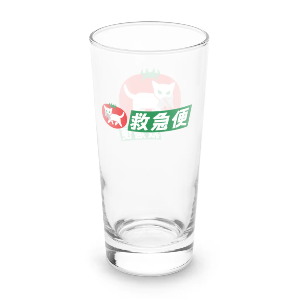 ハナイとトンの白猫トマトの救急便 Long Sized Water Glass :left