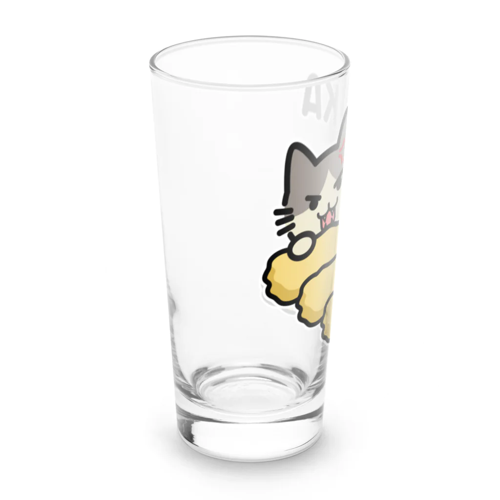 楽猫楽描しげ屋のいか Long Sized Water Glass :left