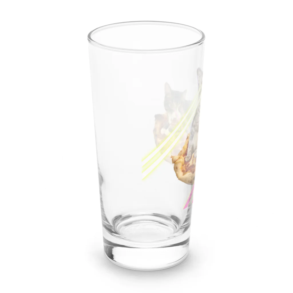 📻マコチンタ📻のスペースピザマヤー！ Long Sized Water Glass :left