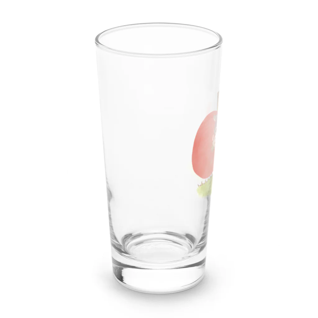 御影屋/くだもののモーウ、りんごが好き！ Long Sized Water Glass :left