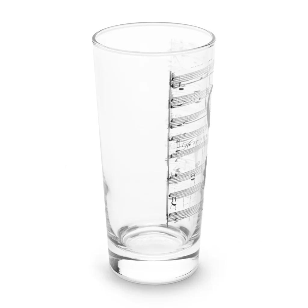 音楽っていいなのト音記号のような、何か Long Sized Water Glass :left