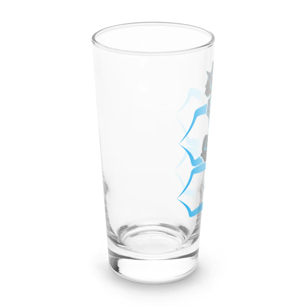 BuzzWorks - OFFICIAL GOODS STOREのFu-ki / Blue Cat Long Sized Water Glass :left