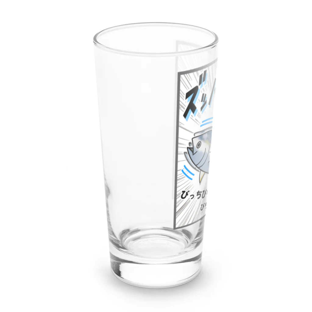 かいほう屋のクロマグロ「ズッバァアン」オノマトペ Long Sized Water Glass :left