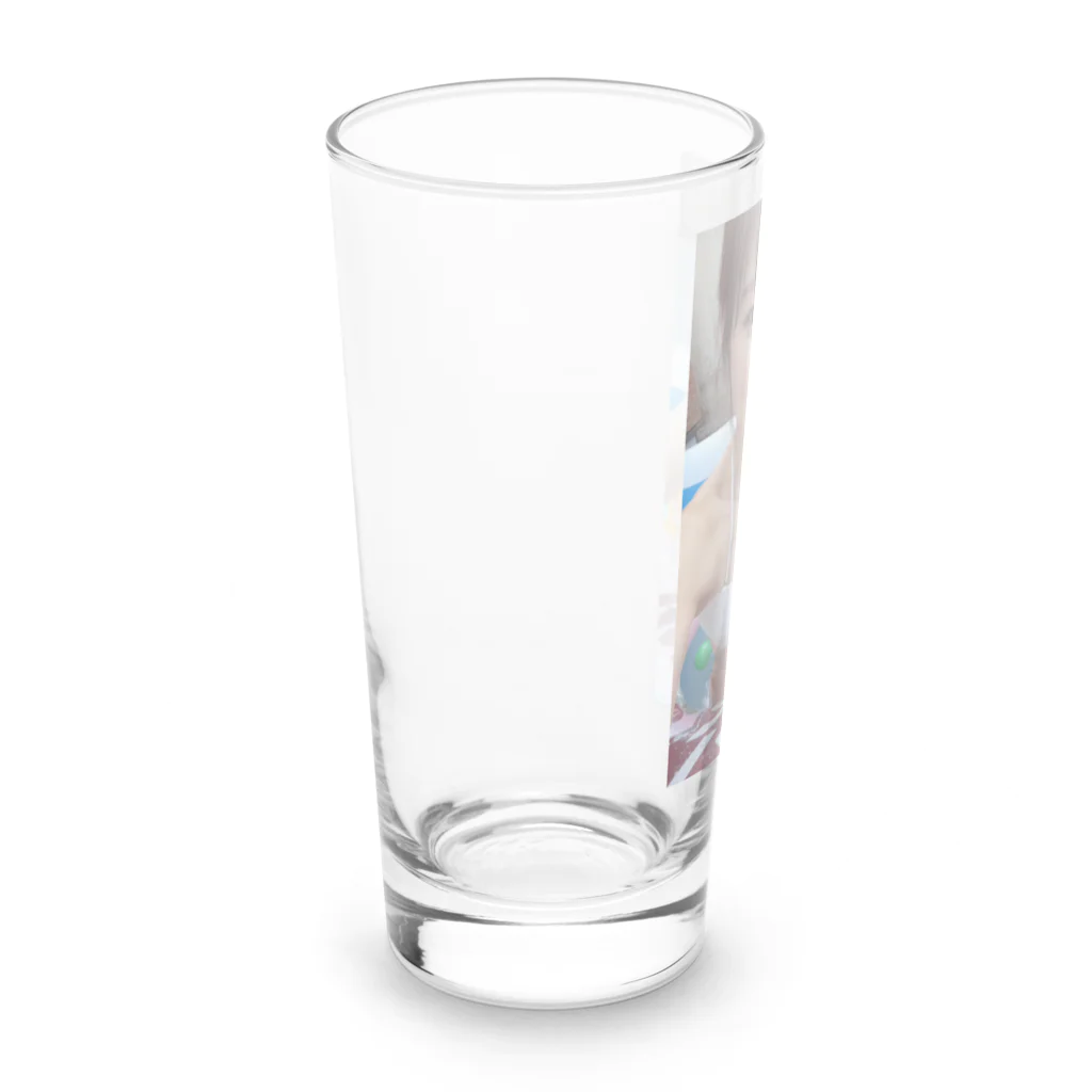 頑張れ！女将オフィシャルサイトの水着女将クッション Long Sized Water Glass :left