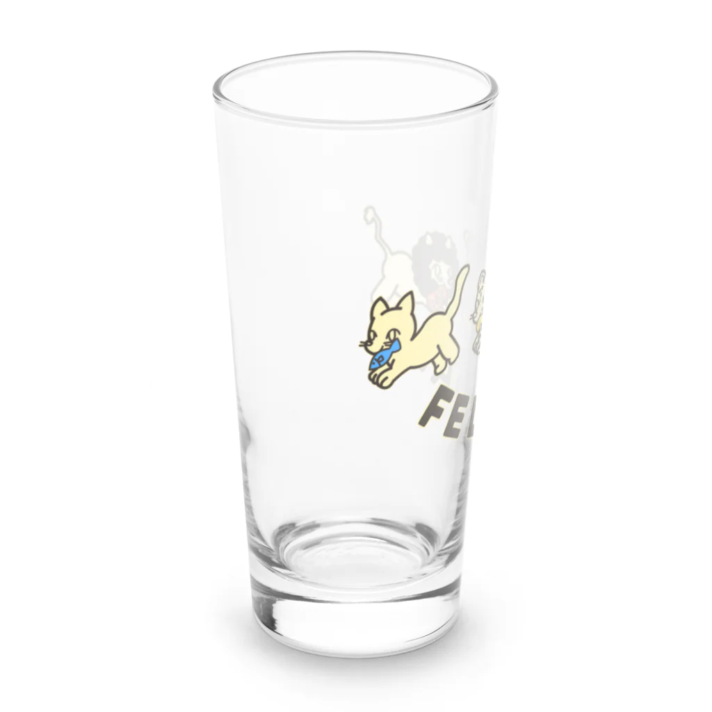 ari designのfelidae!（ネコ科！） Long Sized Water Glass :left