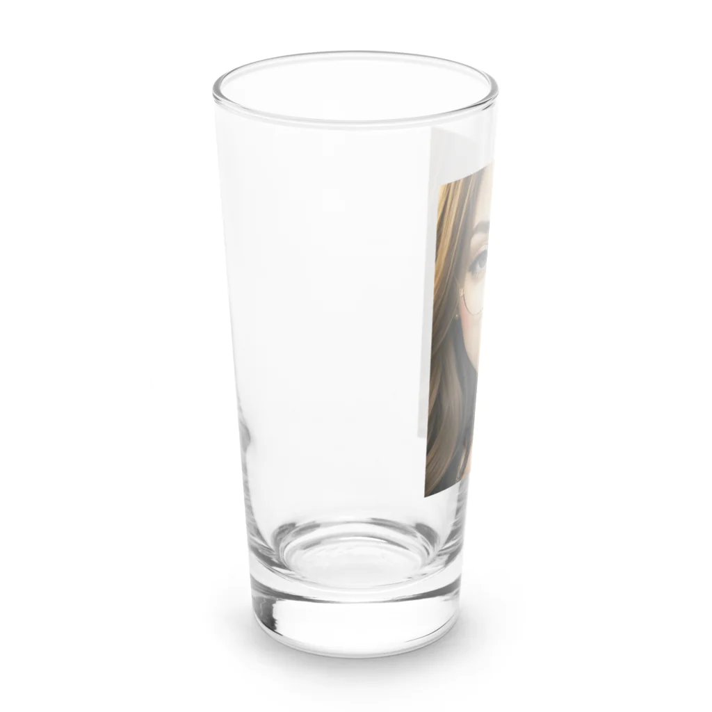 リナックス研究会の眼鏡の女 Long Sized Water Glass :left