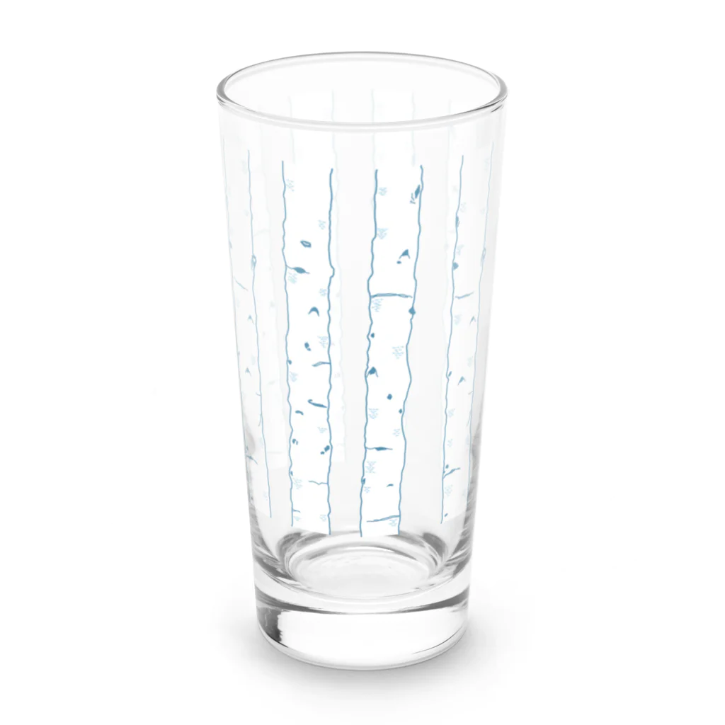 white white whiteの白樺 Long Sized Water Glass :left