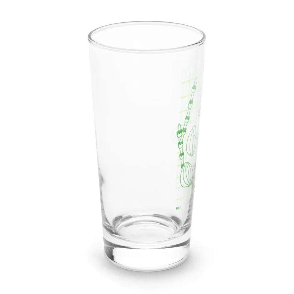 soratoの山菜とちいさいうさぎ Long Sized Water Glass :left