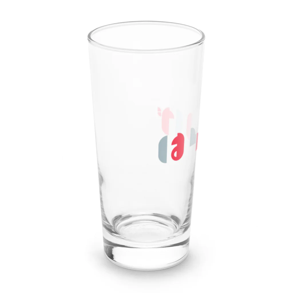 壱岐・八幡まちづくり協議会のはらほげ地蔵（モダン）レッド Long Sized Water Glass :left