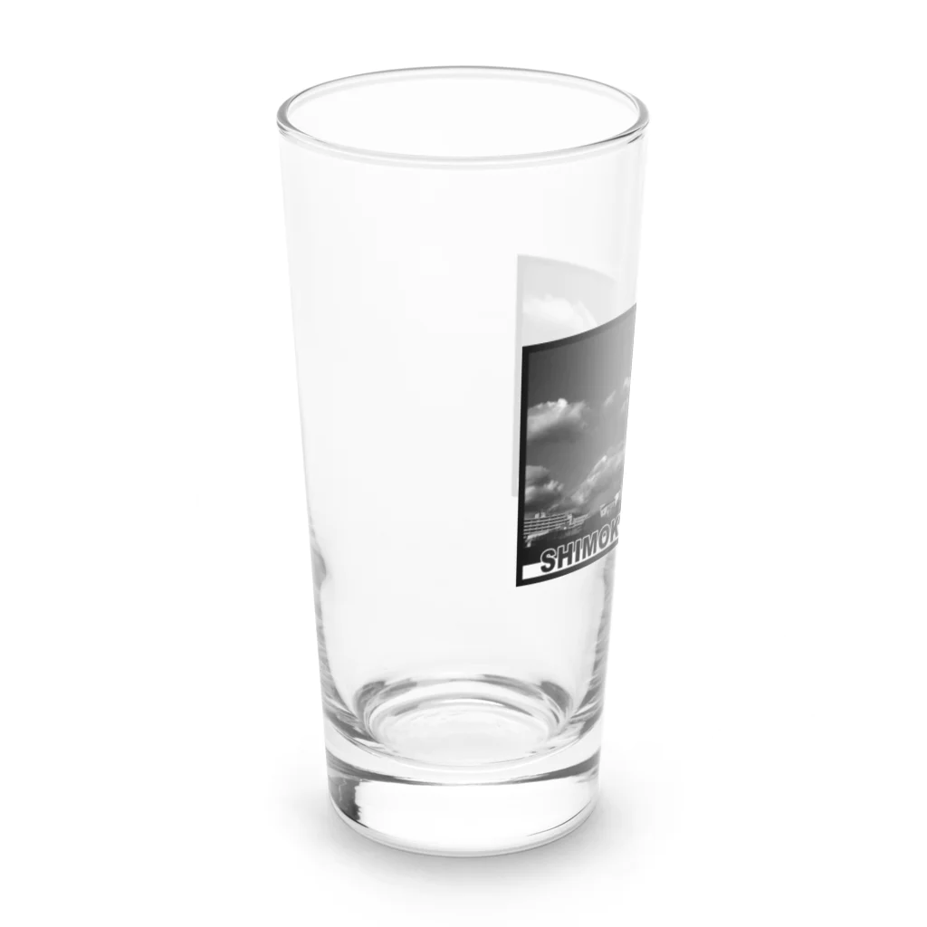 下北龍雲堂の【🐉開運🐉】分身吐龍雲（英字ロゴ・モノクロ）グッズ Long Sized Water Glass :left