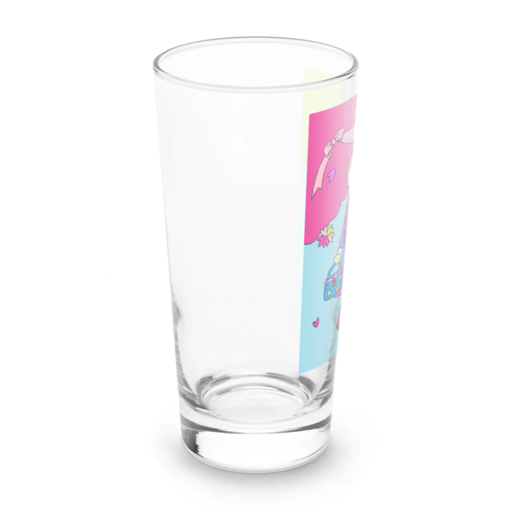 くんくんのお店のくんくんランドセル🎒 Long Sized Water Glass :left