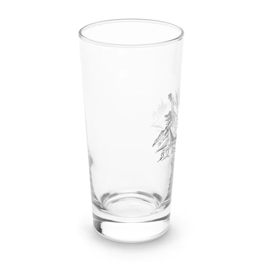 空想画学販売所のクマのキャンプ Long Sized Water Glass :left