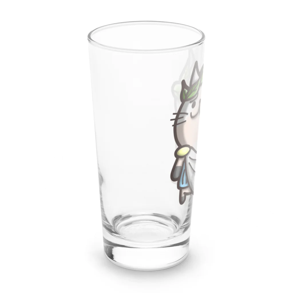 ひよこ男爵とまだむにゃんのにゃえさる (まだむにゃん) Long Sized Water Glass :left
