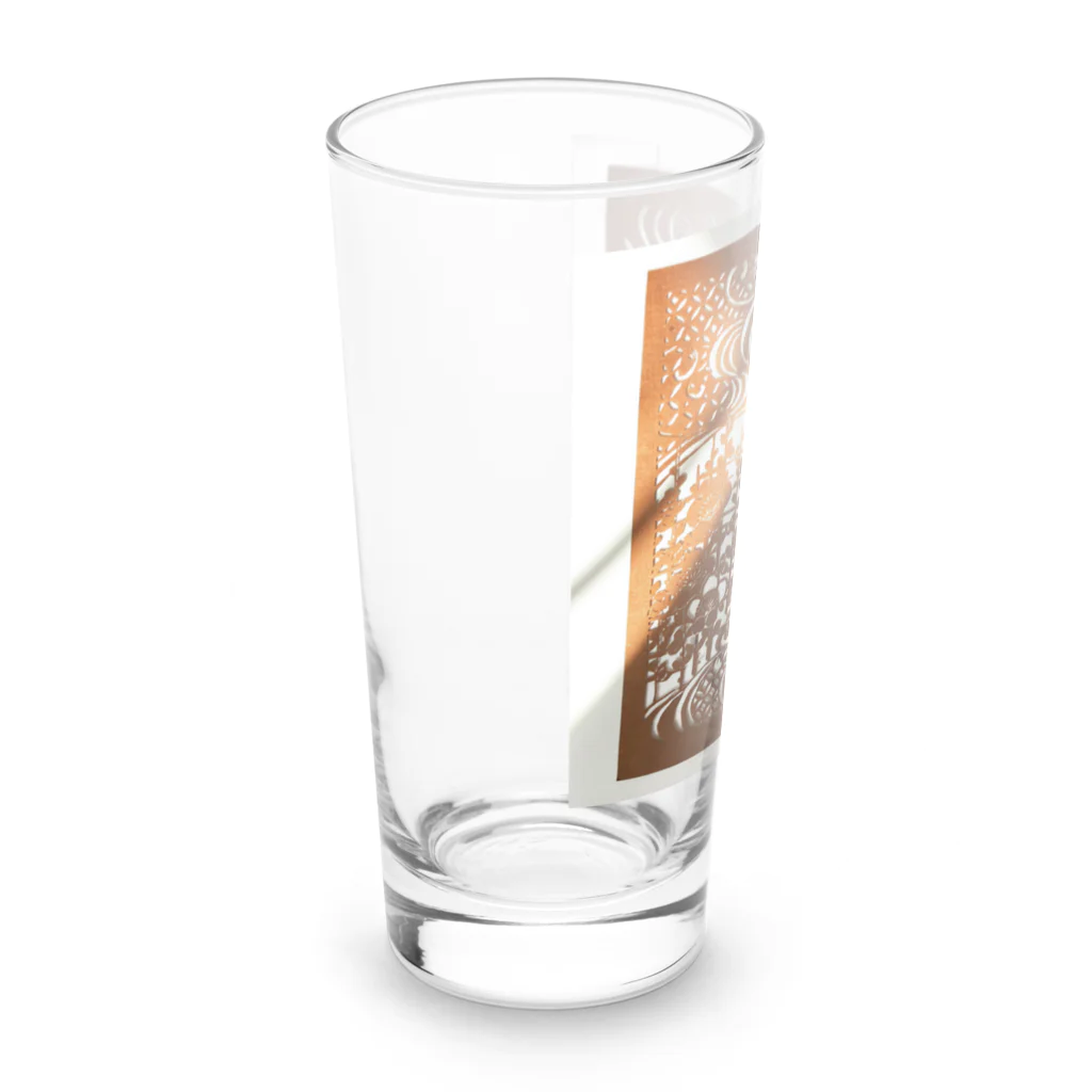 Healingcolor art椿の伊勢型紙 Long Sized Water Glass :left