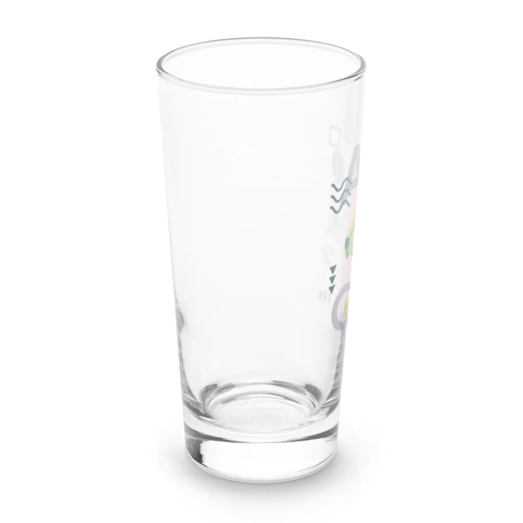 クリーンパンサーのグッズショップのクリーンパンサー5周年記念デザインです。 Long Sized Water Glass :left