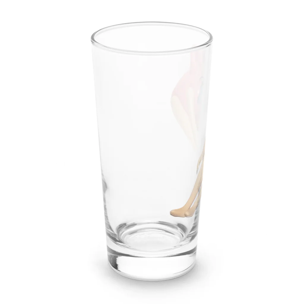 やぎ座A型のねんど！号泣うさぎさん Long Sized Water Glass :left