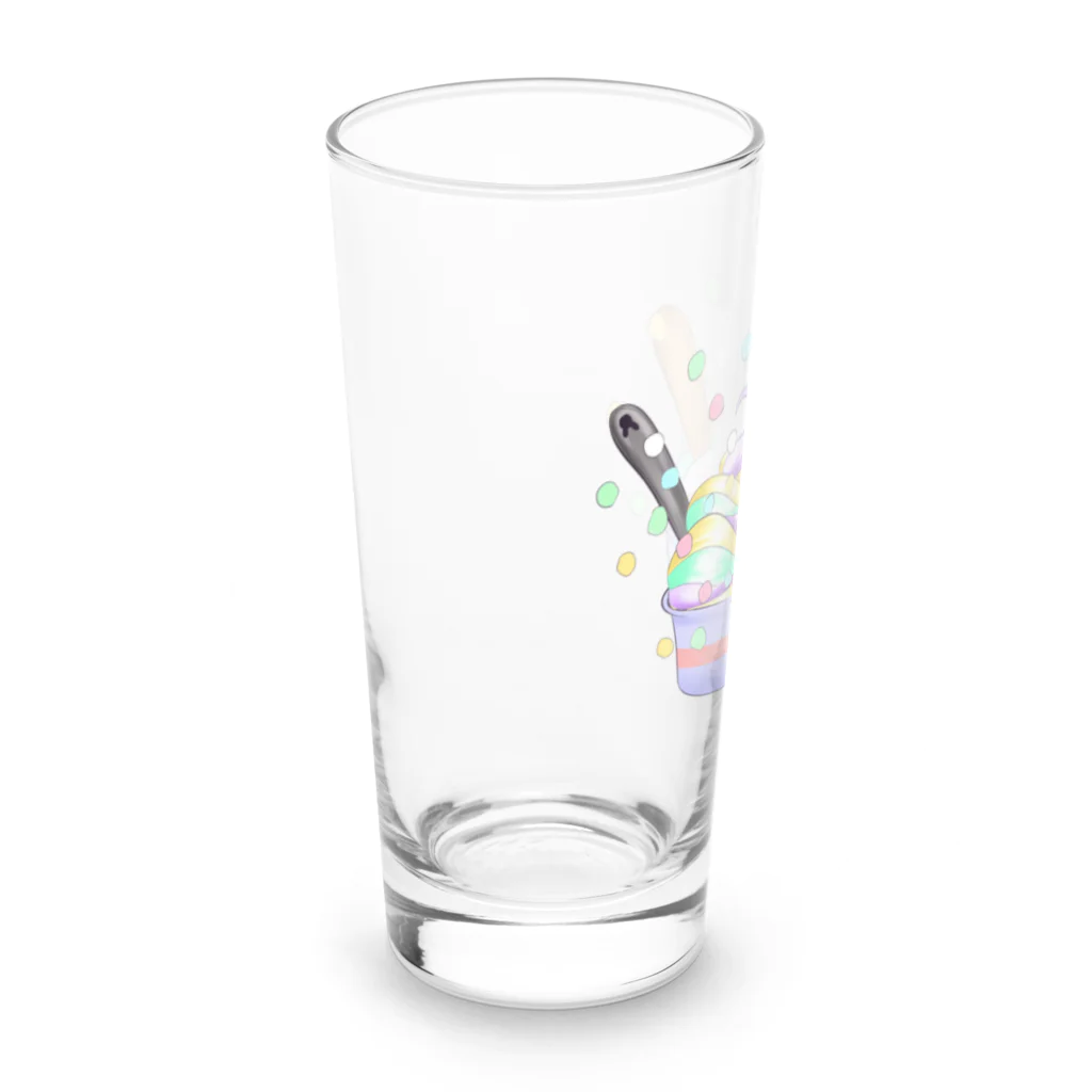 Rabbitflowerのうさカップアイス Long Sized Water Glass :left