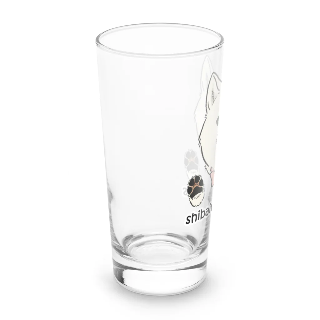 豆つぶのshiba-inu fanciers(白柴) Long Sized Water Glass :left