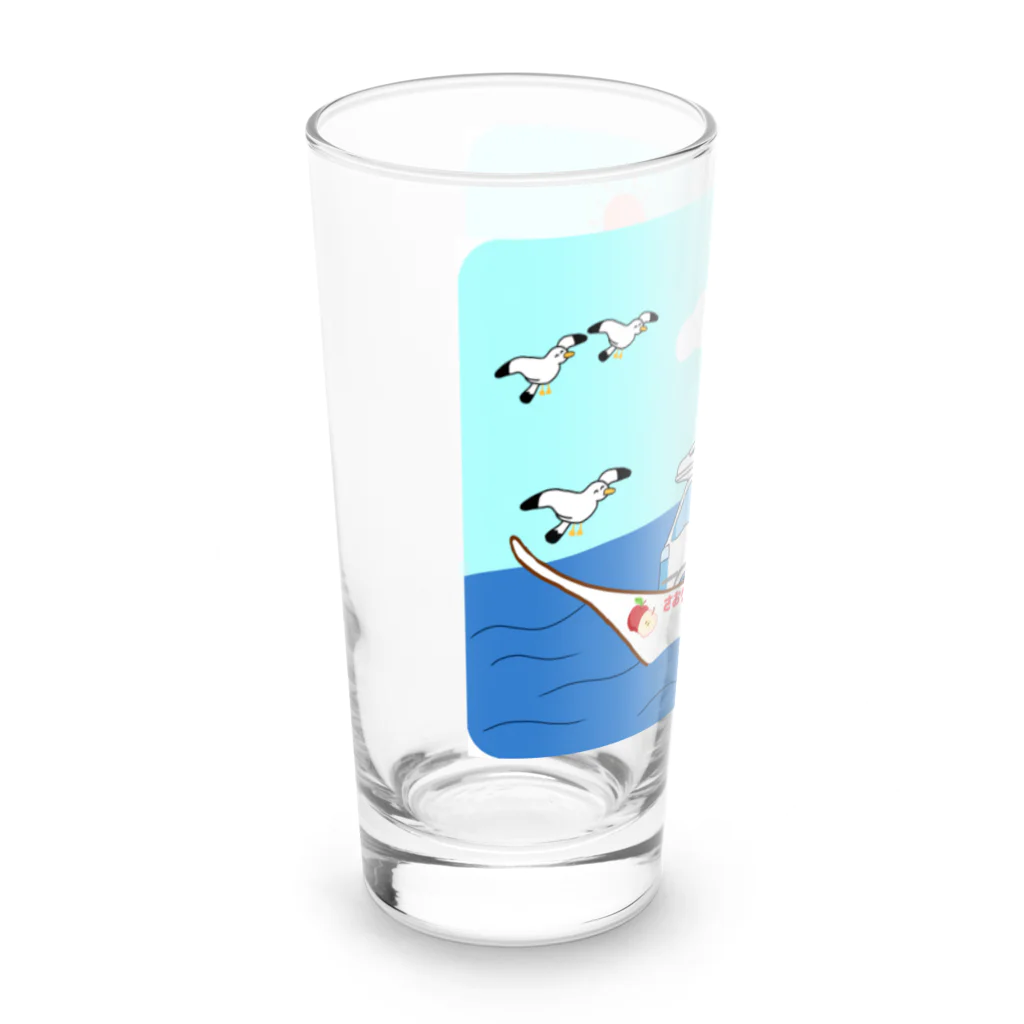 Fortune Campers そっくの雑貨屋さんのさおりん号で釣りしよう Long Sized Water Glass :left