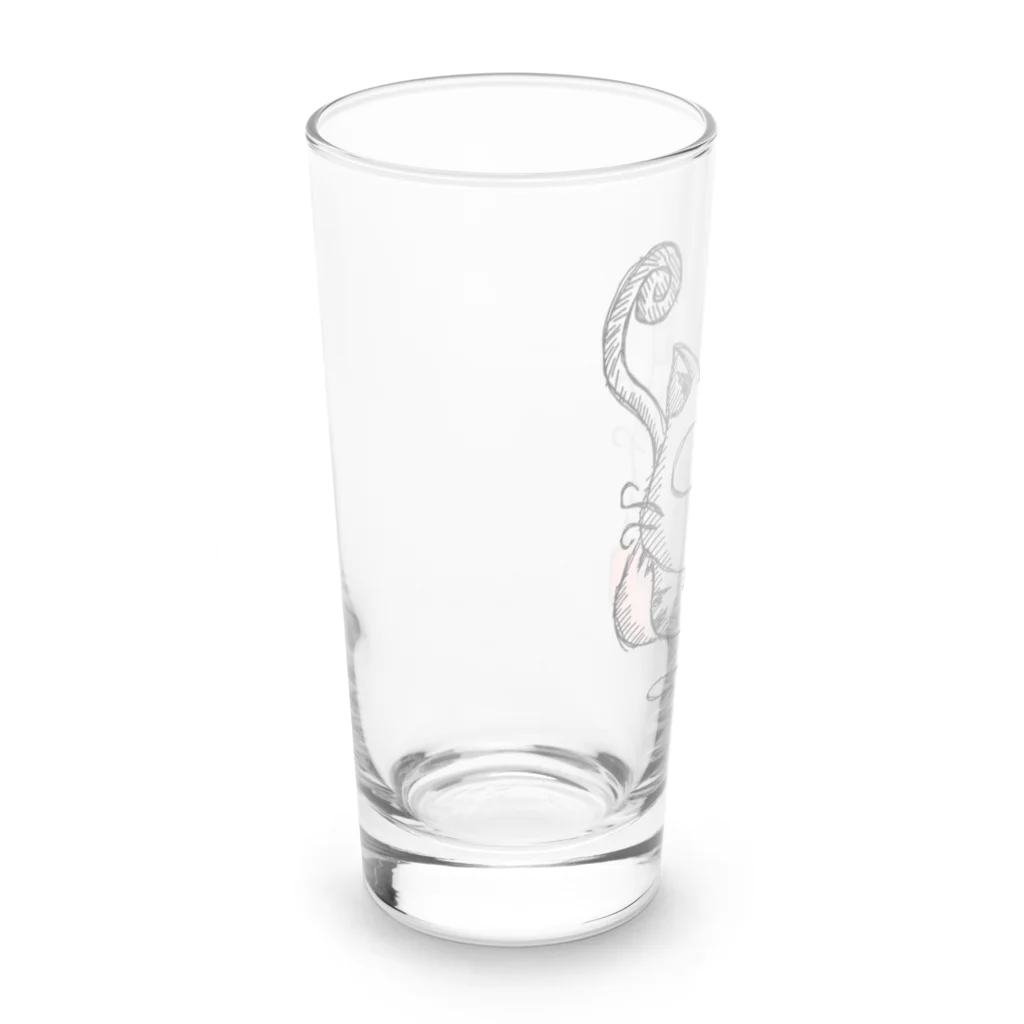 Takuya Yoshimotoのものしりな猫 Long Sized Water Glass :left