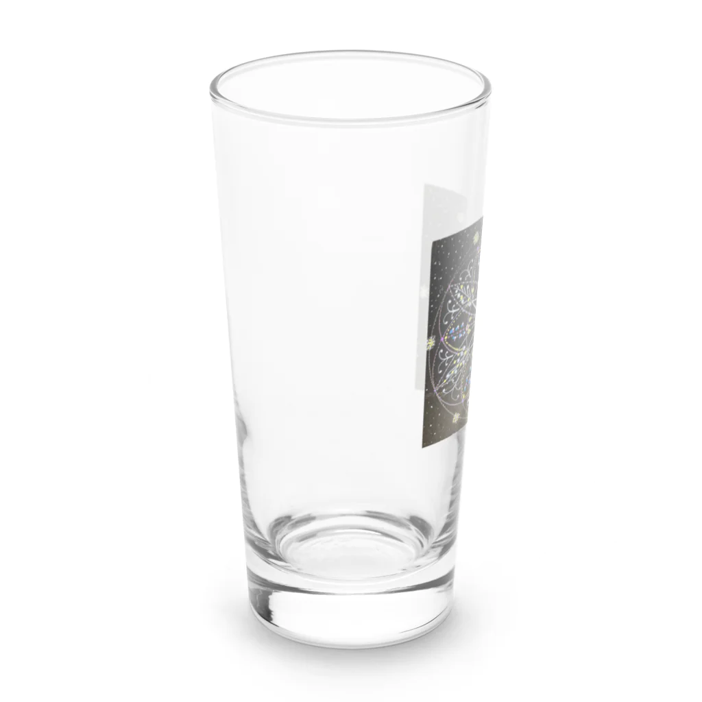 まいかる🔮 何かをチャレンジするときの開運アドバイザーの開運マンダラ(恋愛運) Long Sized Water Glass :left