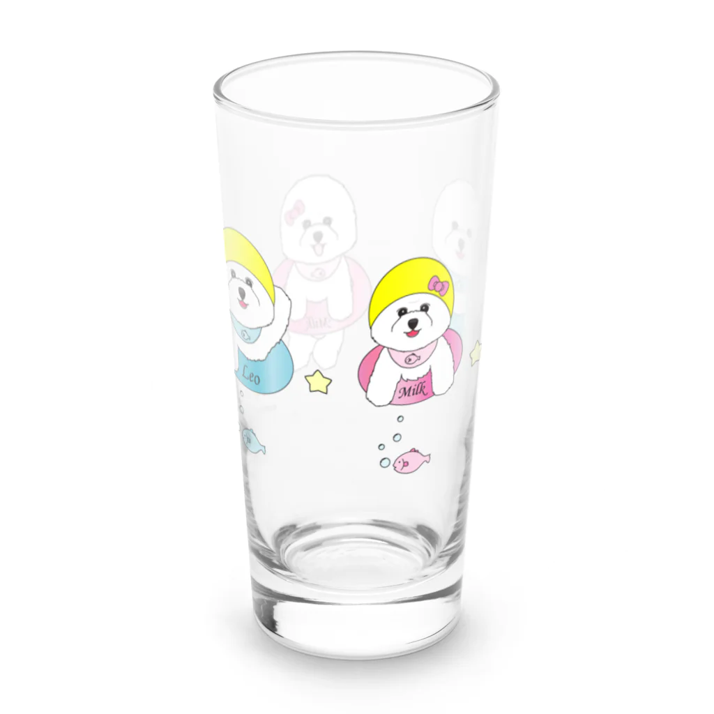 ミルフィーユ(Mirufeuille)のゆったりまったりレオ＆みるく5 Long Sized Water Glass :left