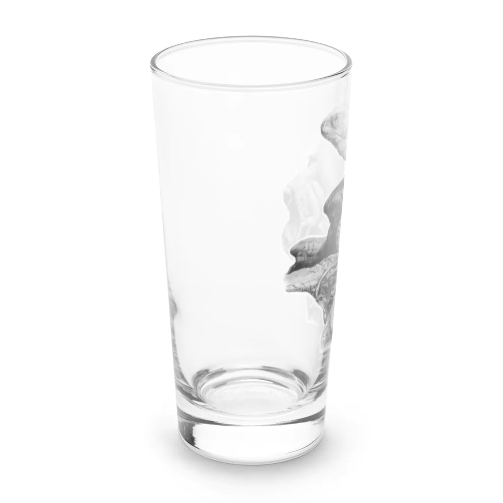 Pencil reptiles | 鉛筆の爬虫類達のユカタントゲオイグアナ | Ctenosaura defensor Long Sized Water Glass :left