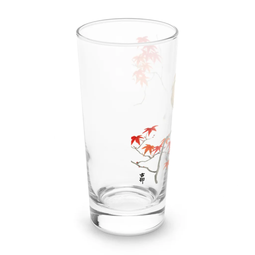 MUGEN ARTの紅葉に緋連雀　小原古邨 Long Sized Water Glass :left