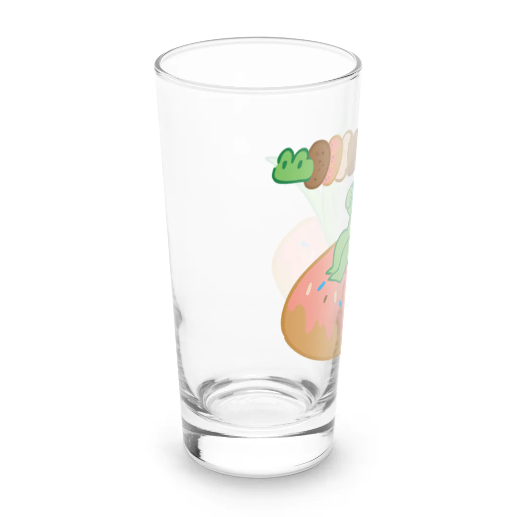 rice_T-Shirtのアリゲータードーナツ Long Sized Water Glass :left