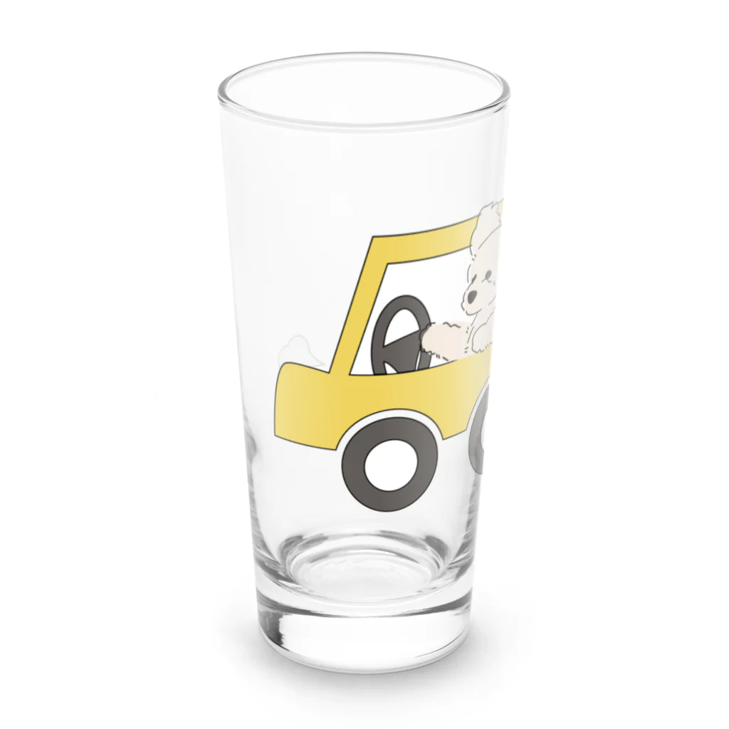 しらたまのドライブきなこ　煙付き Long Sized Water Glass :left