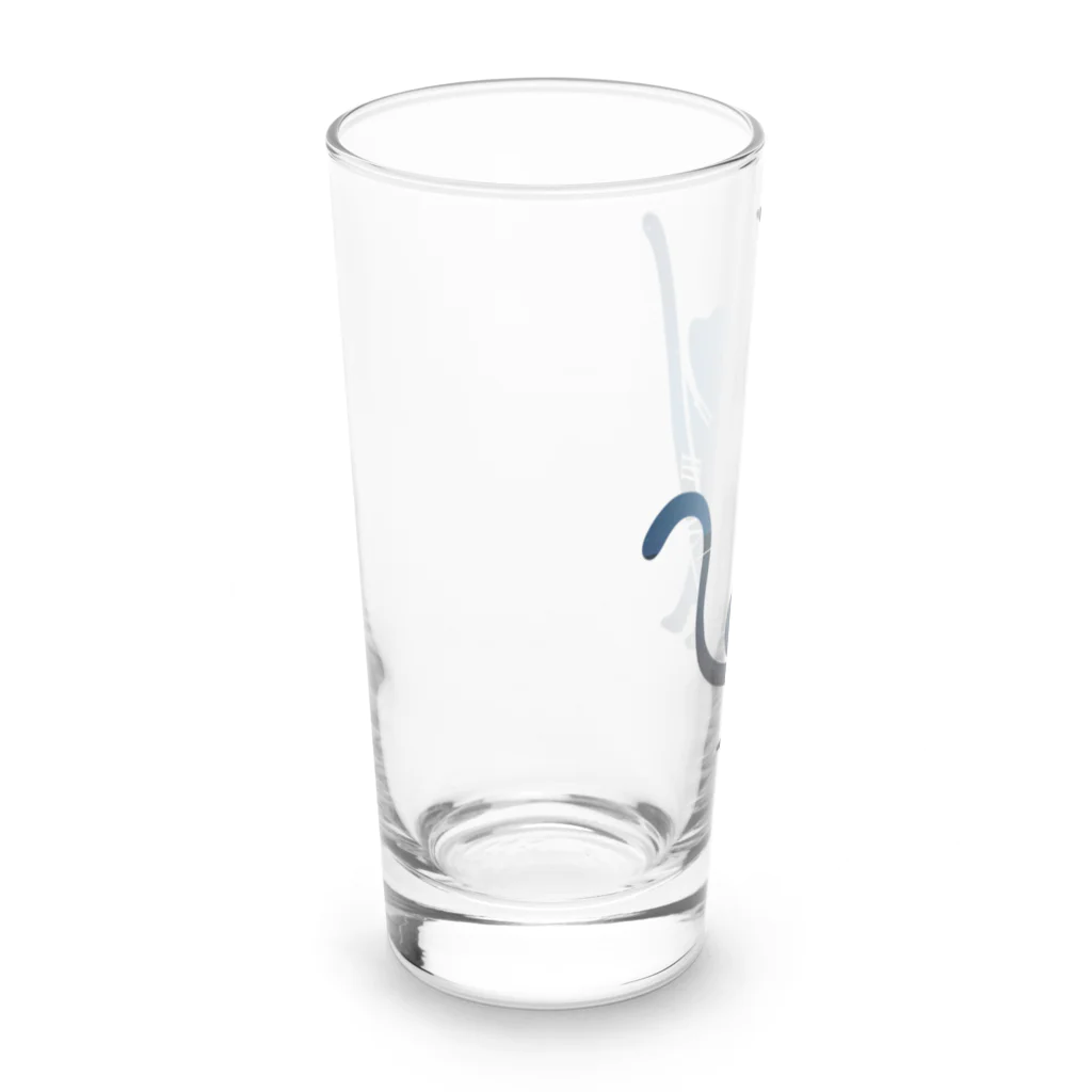 三宅 唯の波動関数の猫：青シンプル Long Sized Water Glass :left