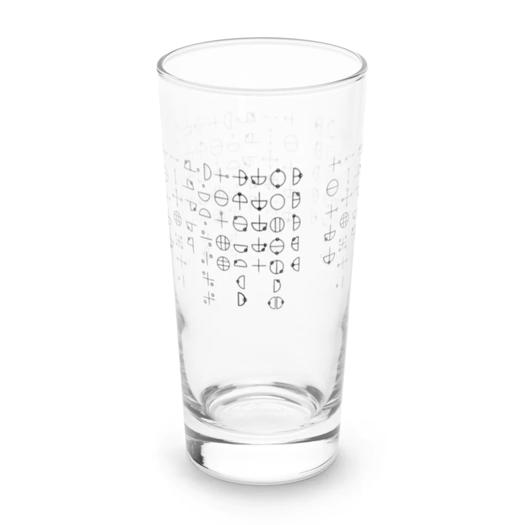 COCONUTchanのカタカムナ第5首第6首グッズ Long Sized Water Glass :left