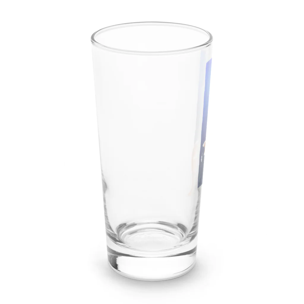 犬甘ちゃんの杜のラームくんとヤモリちゃん Long Sized Water Glass :left